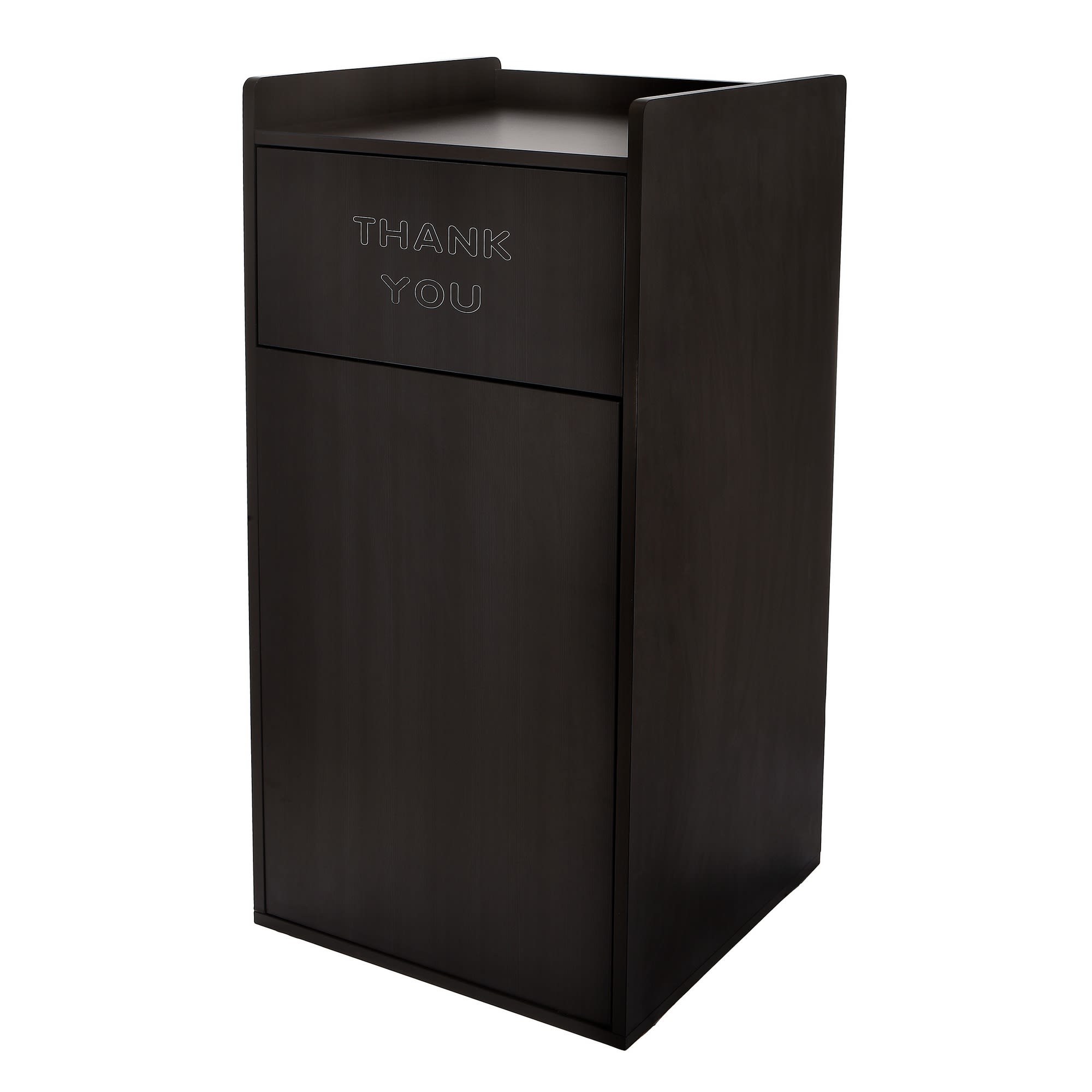 GuestSupply US | Alpine Industries 40 Gallon Black Finish Wooden